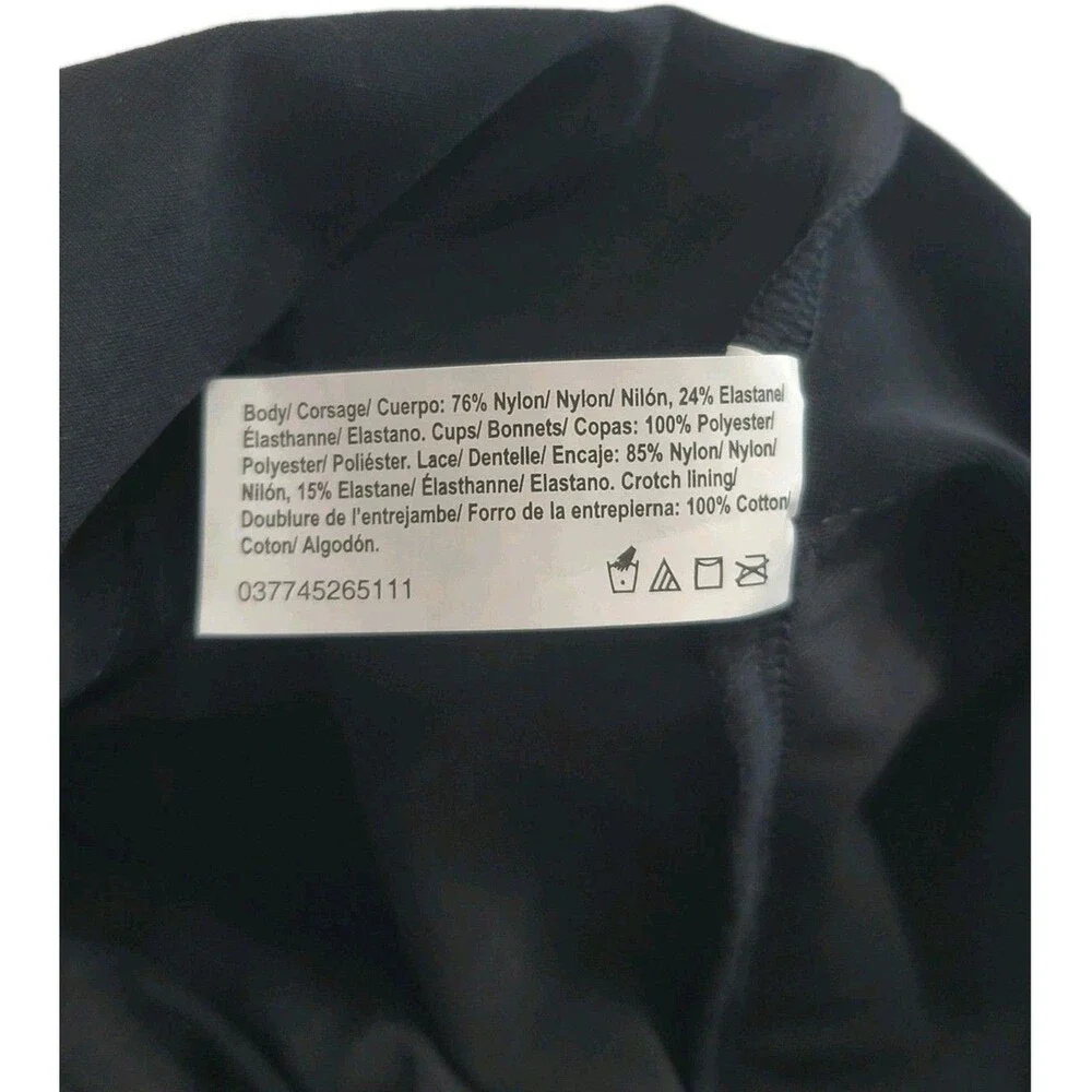 Maidenform FL1456 Flexees 42D Lace Bodybriefer Built-In Bra Firm Body Shaper